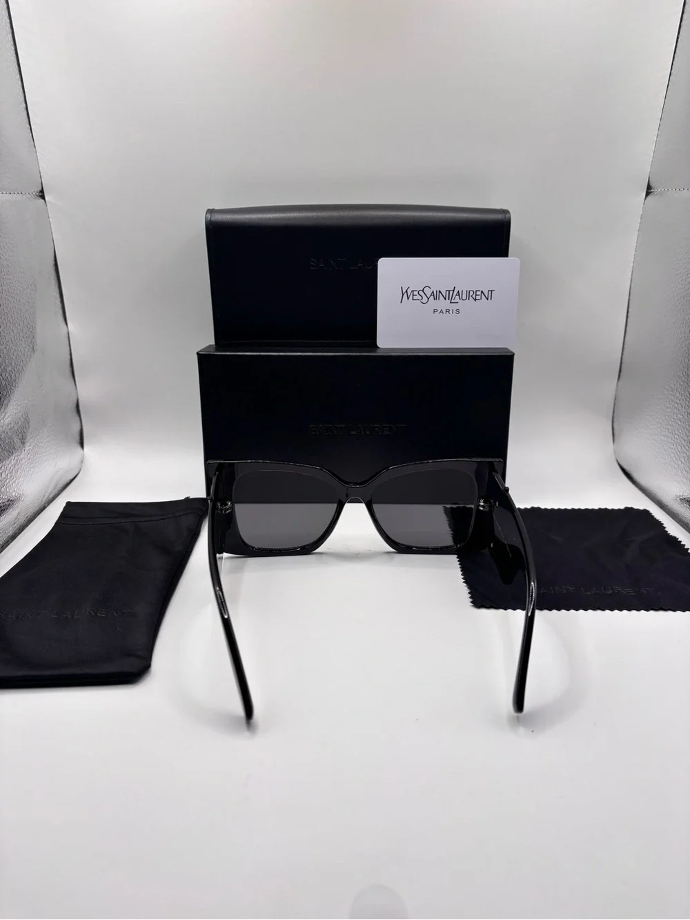 Yves Saint Laurent Black Cat-Eye Sunglasses